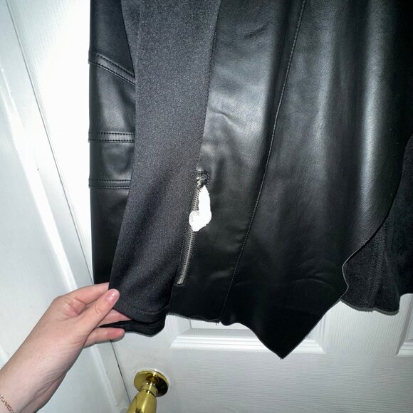 NWT Apt. 9 Faux Leather Moto Jacket - Picture 2 of 6